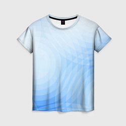 Женская футболка Абстракция с голубыми кругами