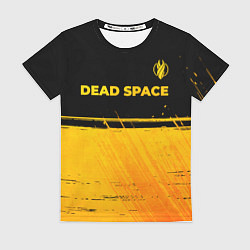 Футболка женская Dead Space - gold gradient посередине, цвет: 3D-принт