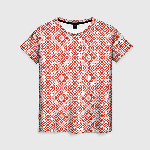 Женская футболка Сварожич - славянский орнамент / 3D-принт – фото 1