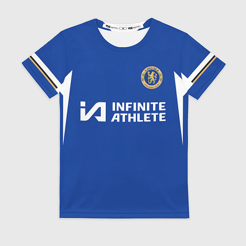 Женская футболка Энцо Фернандес форма Челси 23-24 домашняя / 3D-принт – фото 1