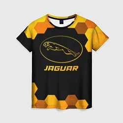 Футболка женская Jaguar - gold gradient, цвет: 3D-принт