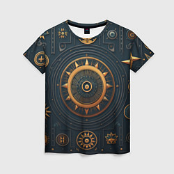 Футболка женская Паттерн в славянском стиле, цвет: 3D-принт