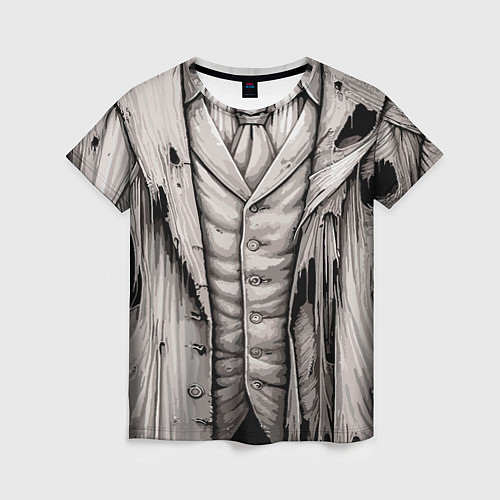 Женская футболка Костюм мертвеца / 3D-принт – фото 1
