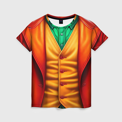 Женская футболка Костюм Джокера / 3D-принт – фото 1
