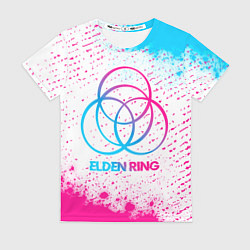 Футболка женская Elden Ring neon gradient style, цвет: 3D-принт