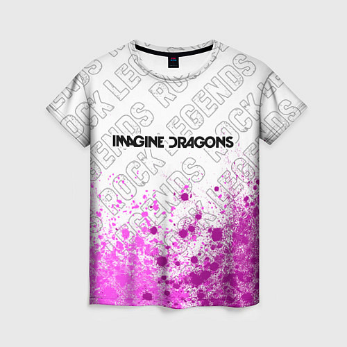 Женская футболка Imagine Dragons rock legends посередине / 3D-принт – фото 1