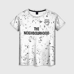 Футболка женская The Neighbourhood glitch на светлом фоне посередин, цвет: 3D-принт