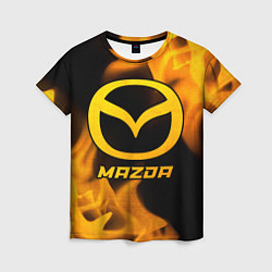 Футболка женская Mazda - gold gradient, цвет: 3D-принт