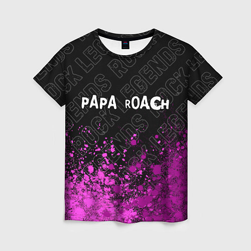 Женская футболка Papa Roach rock legends посередине / 3D-принт – фото 1