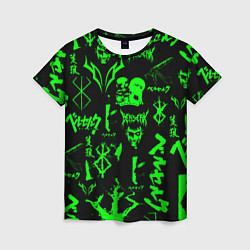 Женская футболка Berserk neon green