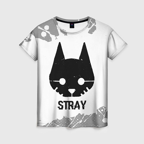 Женская футболка Stray glitch на светлом фоне / 3D-принт – фото 1