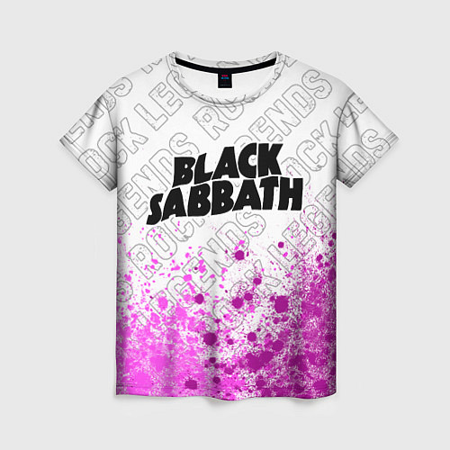 Женская футболка Black Sabbath rock legends посередине / 3D-принт – фото 1