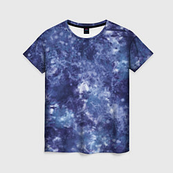 Женская футболка Абстракция - sea blue