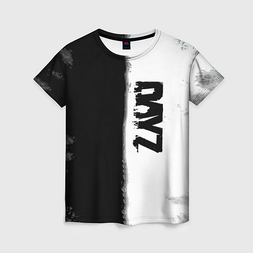 Женская футболка Dayz черно белый ужас / 3D-принт – фото 1
