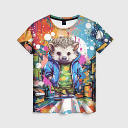 Женская футболка Городской ёжик