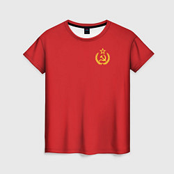 Футболка женская СССР Герб со звездой, цвет: 3D-принт