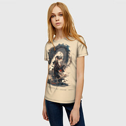 Футболка женская Дракон и меч, цвет: 3D-принт — фото 2