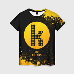 Футболка женская The Killers - gold gradient, цвет: 3D-принт
