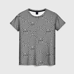 Женская футболка Лабиринт с иероглифами