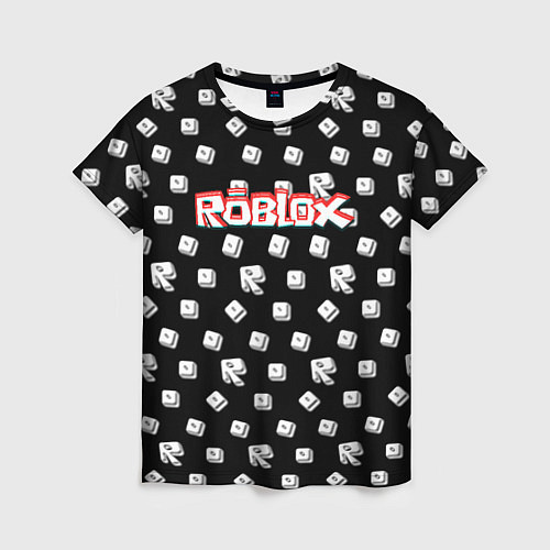 Женская футболка Roblox pattern game / 3D-принт – фото 1