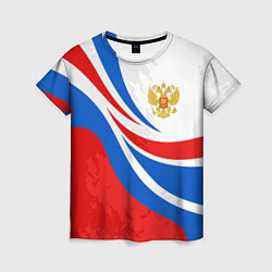 Женская футболка Россия - спортивная униформа