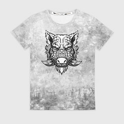 Футболка женская Texture - дикий секач, цвет: 3D-принт