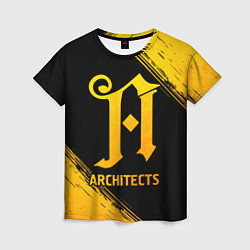 Футболка женская Architects - gold gradient, цвет: 3D-принт