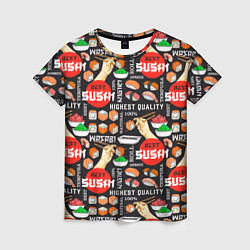 Женская футболка Best sushi