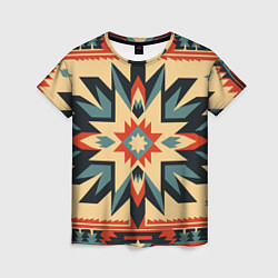 Женская футболка Орнамент в стиле американских индейцев