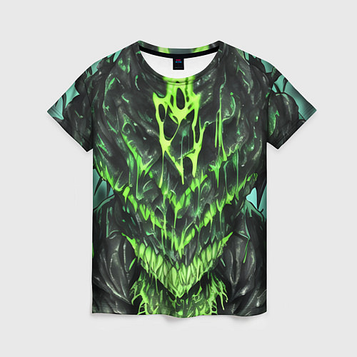 Женская футболка Green slime / 3D-принт – фото 1