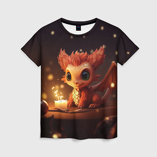 Женская футболка Дракон великолепный звездоцап / 3D-принт – фото 1