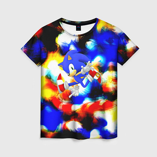 Женская футболка Sonic colors / 3D-принт – фото 1