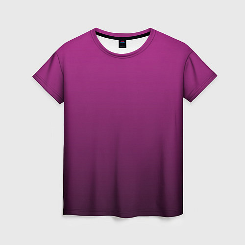Женская футболка Вишневый и черный градиент / 3D-принт – фото 1