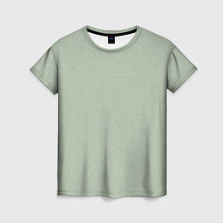 Женская футболка Однотонный серо-зелёный текстура