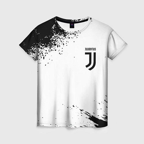 Женская футболка Juventus sport color black / 3D-принт – фото 1