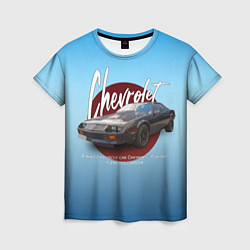 Футболка женская Американский маслкар Chevrolet Camaro третьего пок, цвет: 3D-принт