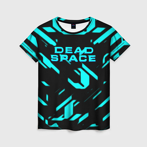 Женская футболка Dead space айзек стиль неоновая броня / 3D-принт – фото 1