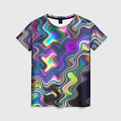 Женская футболка Волнистые абстрактные волны