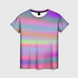 Женская футболка Голографические неоновые полосы