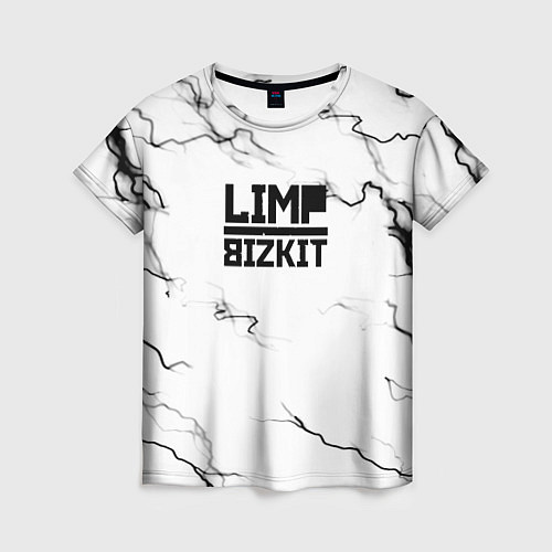 Женская футболка Limp bizkit storm black / 3D-принт – фото 1