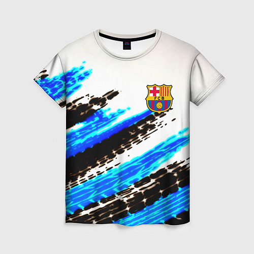 Женская футболка Barcelona fc club / 3D-принт – фото 1