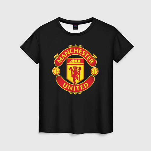 Женская футболка Manchester United fc club / 3D-принт – фото 1