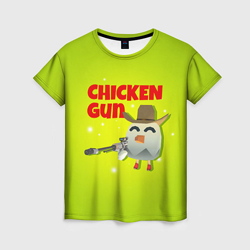 Женская футболка Чикен Ган - игра / 3D-принт – фото 1