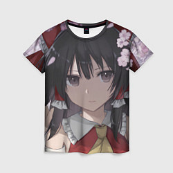Футболка женская Touhou Project Рейму Cute Сакура, цвет: 3D-принт
