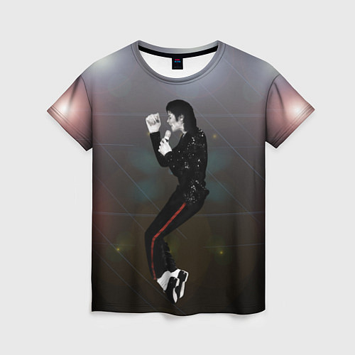 Женская футболка Michael Jackson в прыжке / 3D-принт – фото 1