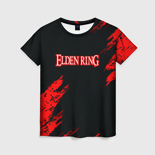 Женская футболка Elden ring краски текстура / 3D-принт – фото 1