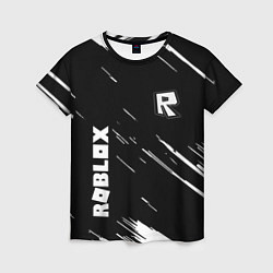 Женская футболка Roblox текстура краски