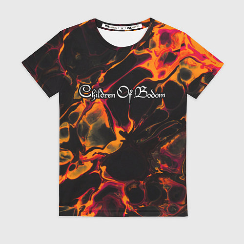 Женская футболка Children of Bodom red lava / 3D-принт – фото 1