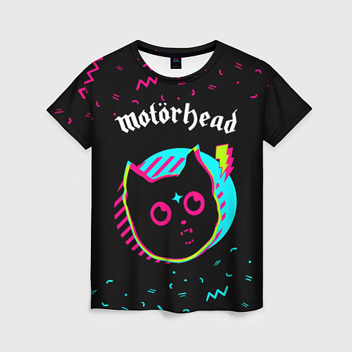 Женская футболка Motorhead - rock star cat / 3D-принт – фото 1