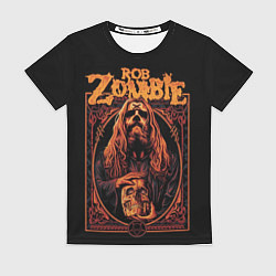 Женская футболка Rob zombie skull